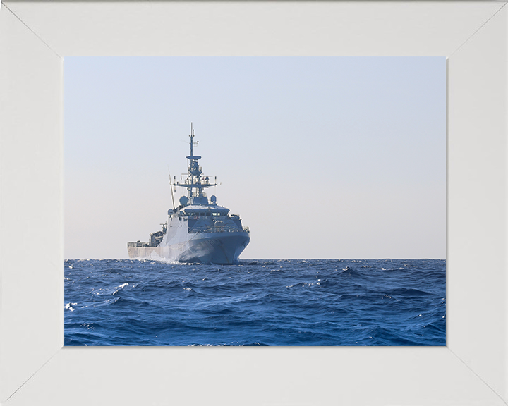 HMS Medway (P223) Photo Print - At Sea Sept 2025 - Royal Navy River Class Patrol Vessel Hampshire Prints 10 x 8 White Frame No