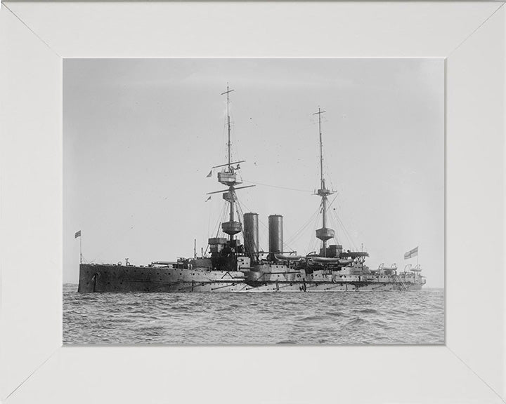 HMS Albemarle (1901) Royal Navy pre dreadnought Photo Print or Framed Print - Hampshire Prints