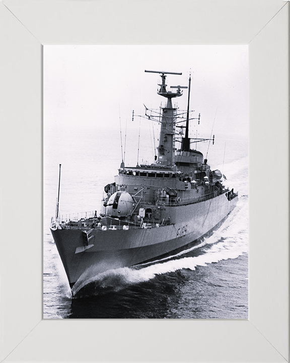 HMS Amazon (F169) Royal Navy Type 21 Frigate Sea Trials 1973 Photo Print Wall Art Decor Posters, Prints, & Visual Artwork Hampshire Prints 10 x 8 White Frame No