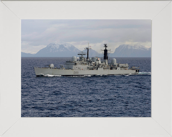 HMS Exeter (D89) Photo Print - At Sea March 2006 - Royal Navy Type 42 Destroyer Posters, Prints, & Visual Artwork Hampshire Prints 10 x 8 White Frame No