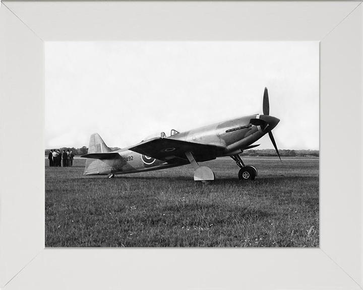 RAF Martin-Baker MB-3 Plane on the Ground Photo Print - Royal Air Force Aircraft Posters, Prints, & Visual Artwork Hampshire Prints 10 x 8 White Frame No