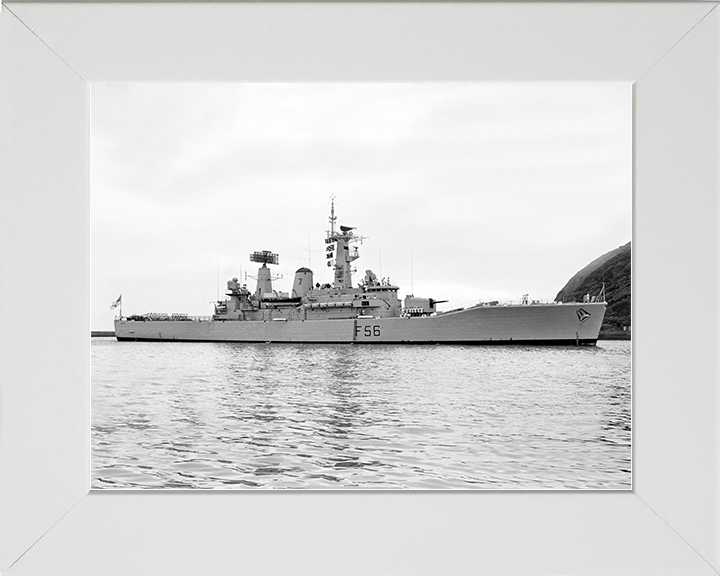 HMS Argonaut (F56) Royal Navy Leander Class Frigate Plymouth sound 1969 Photo Print Wall Art Decor Posters, Prints, & Visual Artwork Hampshire Prints 10 x 8 White Frame No