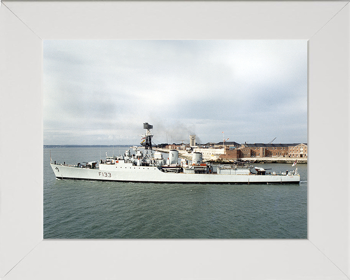 HMS Tartar (F133) Photo Print - Leaving Portsmouth - Royal Navy Tribal Class Frigate