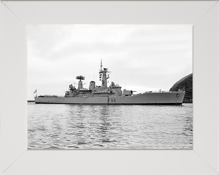 HMS Argonaut (F56) Photo Print - Plymouth sound 1969 - Royal Navy Leander Class Frigate Posters, Prints, & Visual Artwork Hampshire Prints 10 x 8 White Frame No