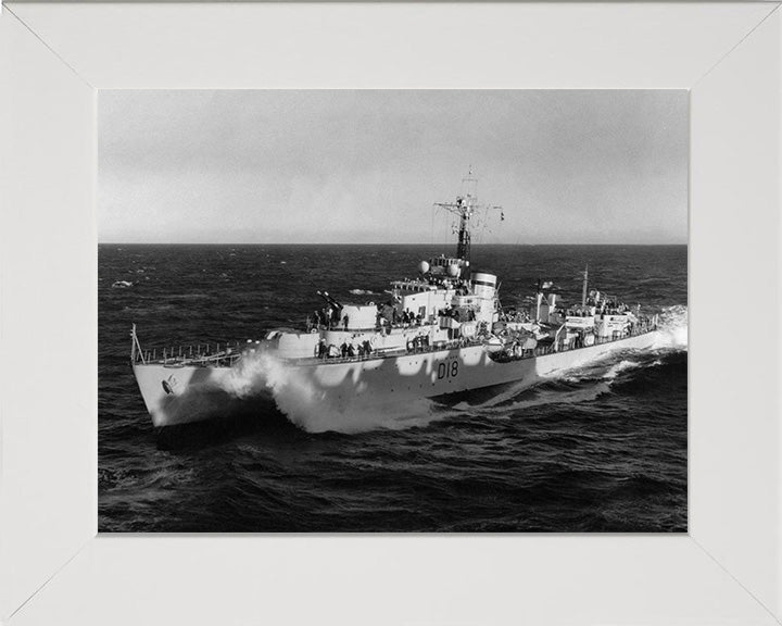 HMS St. Kitts D18 Royal Navy Battle class destroyer Photo Print or Framed Print - Hampshire Prints