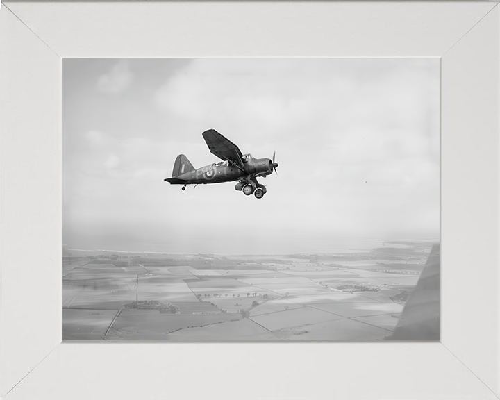 RAF Westland Lysander Mark III Photo Print - Royal Air Force Aircraft Hampshire Prints 10 x 8 White Frame No