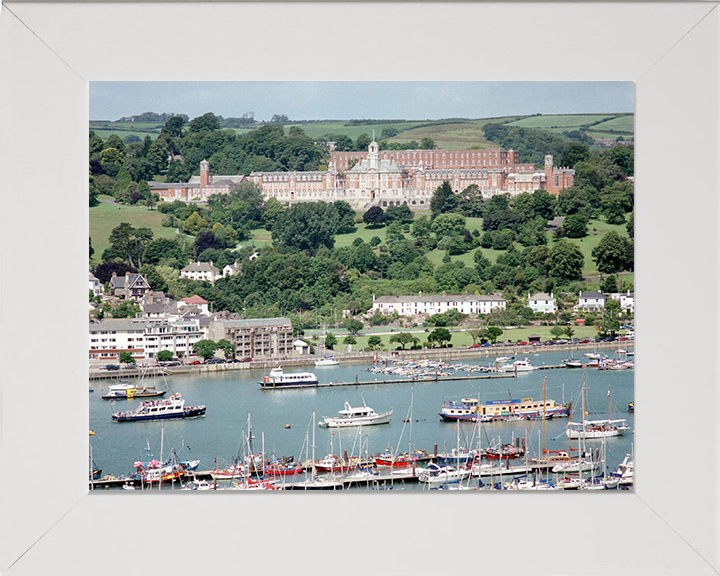 Britannia Royal Naval College Dartmouth and River Dart Photo Print - Royal Navy Training Establishment
