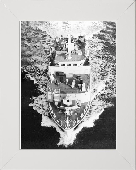 HMS Cromer (M103) Royal Navy Sandown Class Minehunter Bow view Photo Print Wall Art Decor Posters, Prints, & Visual Artwork Hampshire Prints 10 x 8 White Frame No