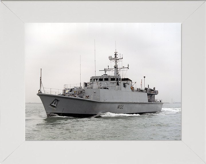 HMS Inverness (M102) Photo Print - at sea - Royal Navy Sandown Class Minehunter