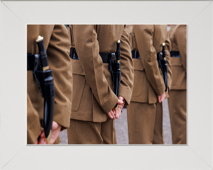 British Army Royal Gurkha Rifles Kukri Knife Closeup Passing Off Parade Photo Print Wall Art Posters, Prints, & Visual Artwork Hampshire Prints 10 x 8 White Frame No