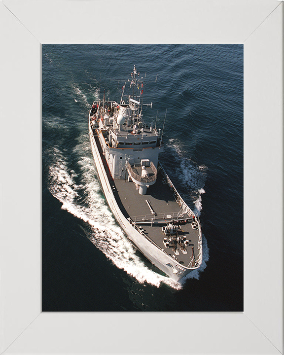 HMS Shetland (P298) Photo Print - From Above - Royal Navy Island Class Patrol Vessel