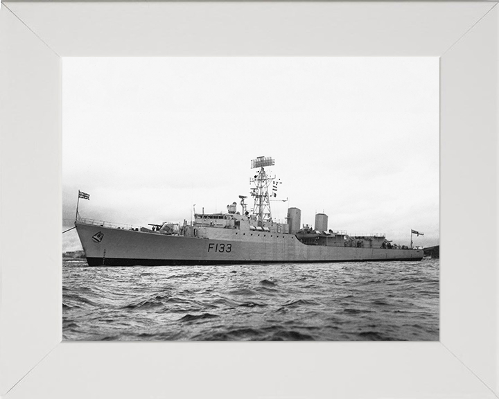 HMS Tartar (F133) Photo Print - At Anchor 1962 - Royal Navy Tribal Class Frigate