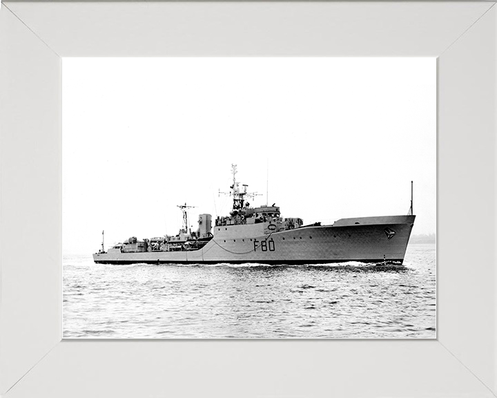 HMS Duncan (F80) Royal Navy Blackwood Class Frigate Starboard View Photo Print Wall Art Decor Posters, Prints, & Visual Artwork Hampshire Prints 10 x 8 White Frame No
