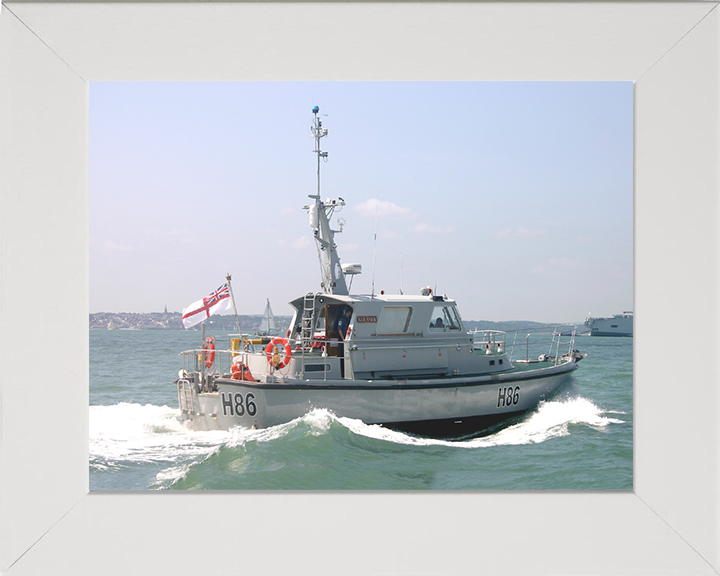 HMS Gleaner H86 | Photo Print | Framed Print | Poster | Survey Motor Launch | Royal Navy Hampshire Prints