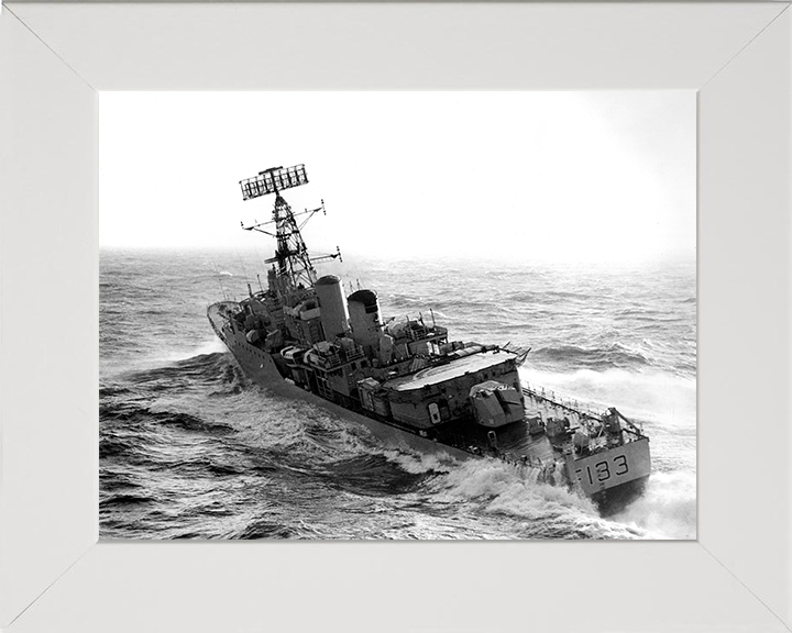 HMS Tartar (F133) Photo Print - At Sea 1970 - Royal Navy Tribal Class Frigate