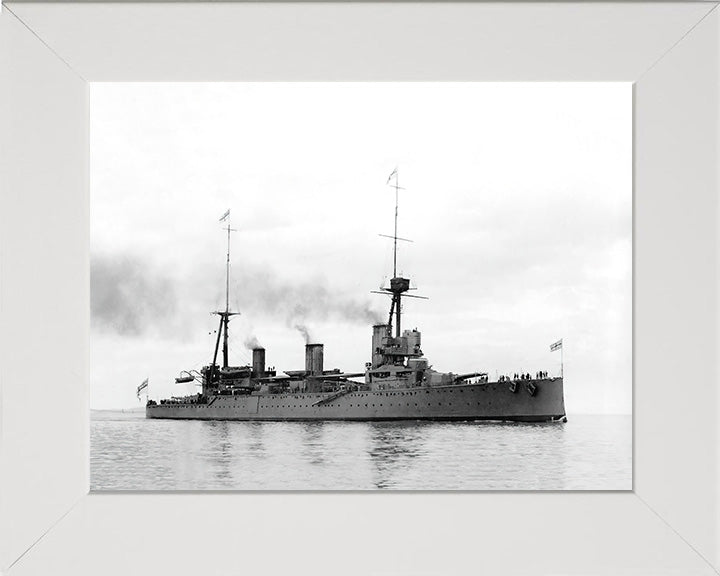 HMS New Zealand (1911) Royal Navy Indefatigable class battlecruiser Photo Print or Framed Photo Print - Hampshire Prints