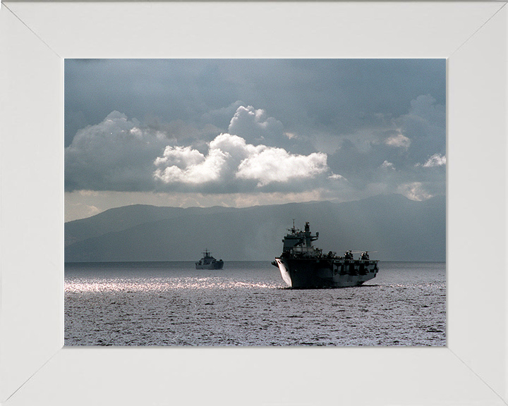 HMS Ocean (L12) Photo Print - Off Turkey 2000 - Royal Navy Landing Platform Helicopter
