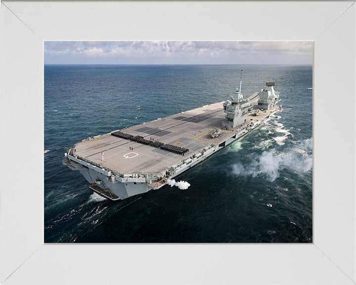 HMS Queen Elizabeth R08 Royal Navy Queen Elizabeth Class Aircraft Carrier Photo Print or Framed Print - Hampshire Prints