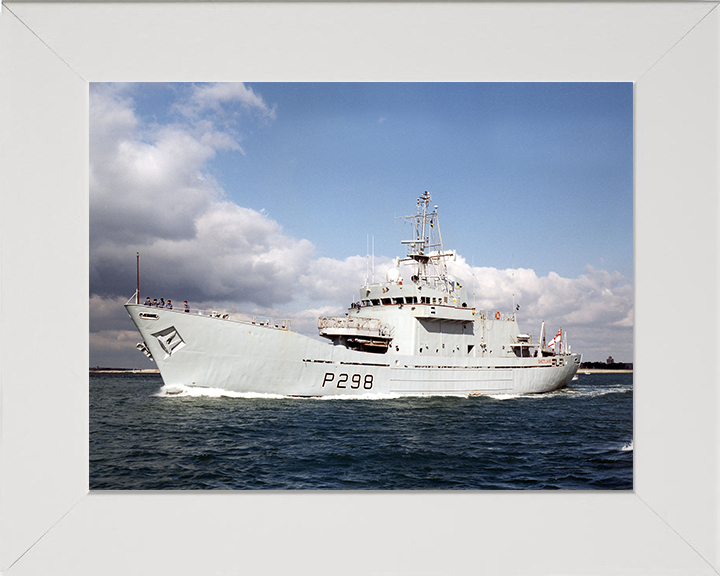 HMS Shetland (P298) Photo Print - Port Side View - Royal Navy Island Class Patrol Vessel