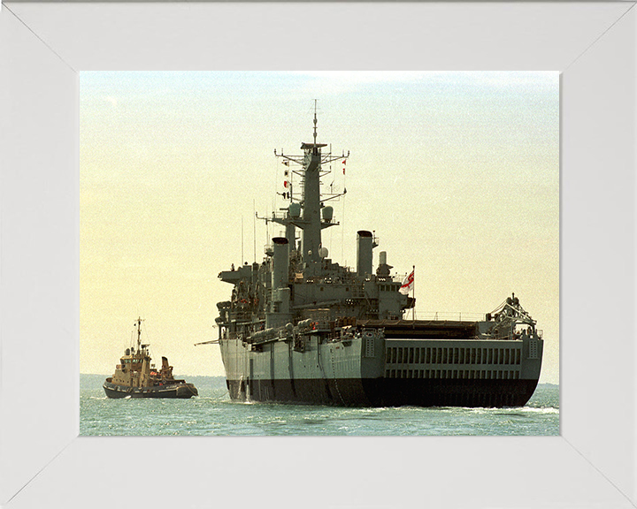 HMS Fearless (L10) Photo Print - Under Tow 2001 - Royal Navy Fearless Class Landing Platform Dock