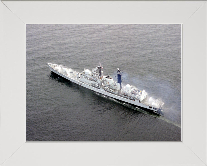 HMS Edinburgh (D97) Royal Navy Type 42 Destroyer Pre Wetting Photo Print Wall Art Decor Posters, Prints, & Visual Artwork Hampshire Prints