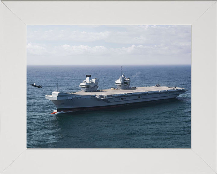 HMS Queen Elizabeth R08 Royal Navy Queen Elizabeth Class Aircraft Carrier Photo Print or Framed Print - Hampshire Prints