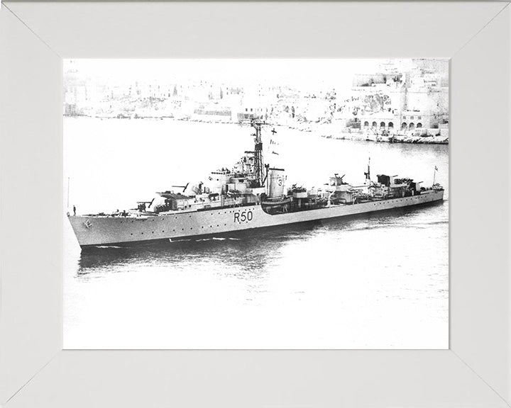 HMS Venus R50 (F50) | Photo Print | Framed Print | Poster | Type 15 | Frigate | Royal Navy Hampshire Prints