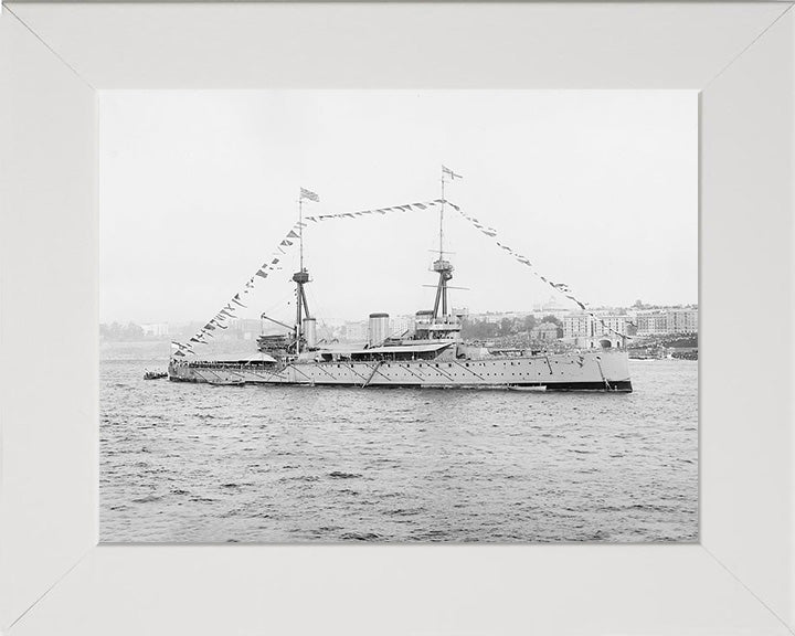 HMS Inflexible (1907) | Photo Print | Framed Print | Invincible Class | Cruiser | Royal Navy Hampshire Prints