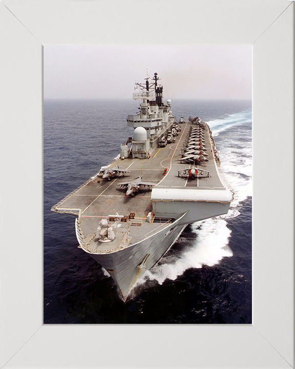 HMS Illustrious (R06) Photo Print - Atlantic Ocean 2000 - Royal Navy Invincible Class Aircraft Carrier