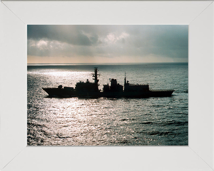 HMS Portland (F79) Photo Print - Silhouette 2001 - Royal Navy Type 23 Frigate
