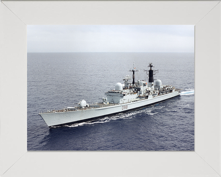 HMS York (D98) Photo Print - Port Side View 2002 - Royal Navy Type 42 Destroyer