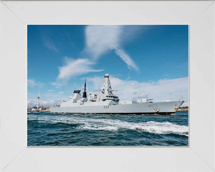 HMS Dauntless D33 Type 45 Destroyer 22 April 2025 Exiting Portsmouth
