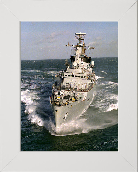 HMS Broadsword (F88) Photo Print - Bow View at Sea - Royal Navy Type 22 Frigate