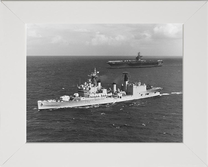 HMS Blake (C99) Photo Print - At Sea 1975 - Royal Navy Tiger Class Light Cruiser