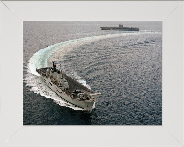 HMS Illustrious (R06) Photo Print - Arabian Gulf 1998 - Royal Navy Invincible Class Aircraft Carrier