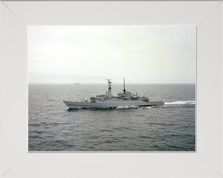 HMS Arrow (F173) Royal Navy Type 21 Frigate Port Beam View Photo Print Wall Art Decor Posters, Prints, & Visual Artwork Hampshire Prints 10 x 8 White Frame No