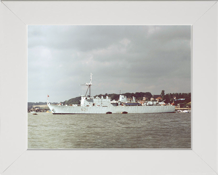 HMS Abdiel (N21) Royal Navy Abdiel Class Minelayer Photo Print Warship Wall Art Posters, Prints, & Visual Artwork Hampshire Prints 10 x 8 White Frame No