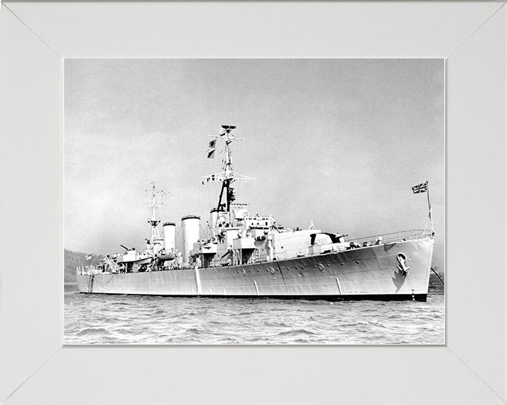 HMS Apollo (M01) Royal Navy Abdiel Class Minelayer Starboard View Warship Photo Print Wall Art Decor Posters, Prints, & Visual Artwork Hampshire Prints 10 x 8 White Frame No