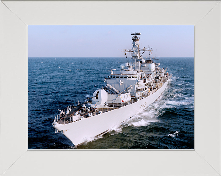 HMS Argyll (F231) Royal Navy Type 23 Frigate Middle East 2009 Photo Print Wall Art Decor Posters, Prints, & Visual Artwork Hampshire Prints 10 x 8 White Frame No