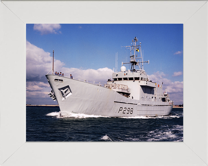 HMS Shetland (P298) Photo Print - At Sea - Royal Navy Island Class Patrol Vessel