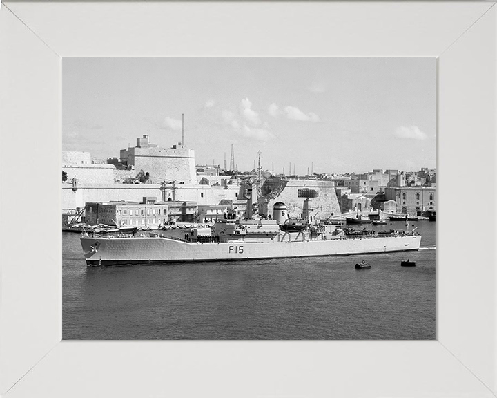 HMS Euryalus (F15) Photo Print - Malta 1964 - Royal Navy Leander Class Frigate