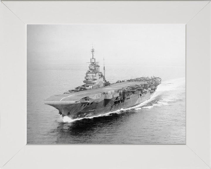 HMS Indomitable (92) Royal Navy Modified Illustrious class aircraft carrier Photo Print or Framed Print - Hampshire Prints