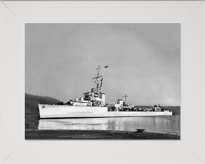 HMS Keppel D84 Royal Navy Thornycroft type flotilla leader Photo Print or Framed Print - Hampshire Prints