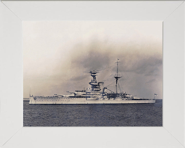 HMS Royal Oak (08) | Photo Print | Framed Print | Revenge Class | Battleship | Royal Navy Hampshire Prints 10 x 8 White Frame No