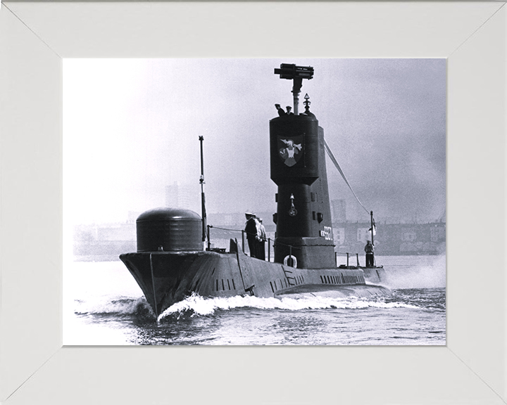 HMS Aeneas (S72) Photo Print - Paying Off 1972 - Royal Navy Amphion Class Submarine