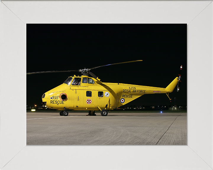 RAF Westland Whirlwind HAR10 Northolt 2022 Photo Print - Royal Air Force Aircraft Posters, Prints, & Visual Artwork Hampshire Prints 10 x 8 White Frame No