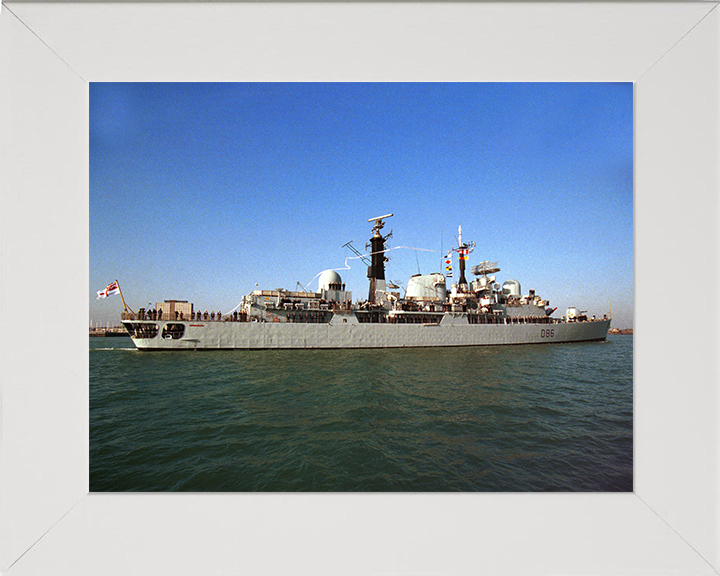 HMS Birmingham (D86) Photo Print - Paying Off 1999 - Royal Navy Type 42 destroyer