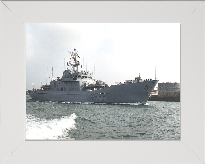 HMS Lindisfarne (P300) Photo Print - Round Tower - Royal Navy Island Class Patrol Vessel