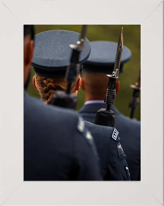 RAF Regiment on Parade Photo Print - Royal Air Force Hampshire Prints 10 x 8 White Frame No