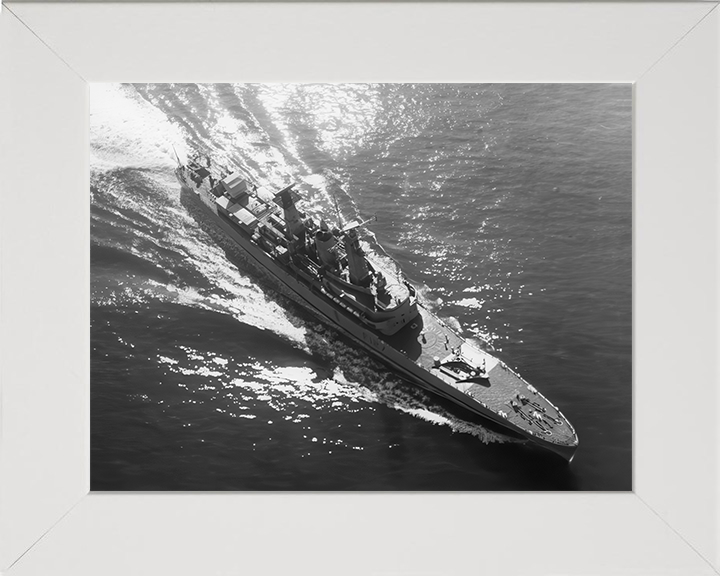HMS Penelope (F127) Photo Print - At Sea 1973 - Royal Navy Leander Class Frigate Hampshire Prints 10 x 8 White Frame No